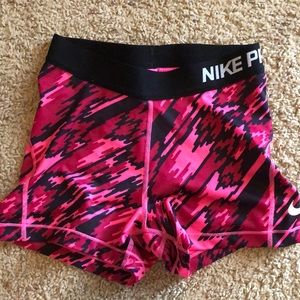 Nike pro spandex shorts